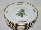 Royal Copenhagen Green Flower Juliane Marie with gold edge  Dinner plate