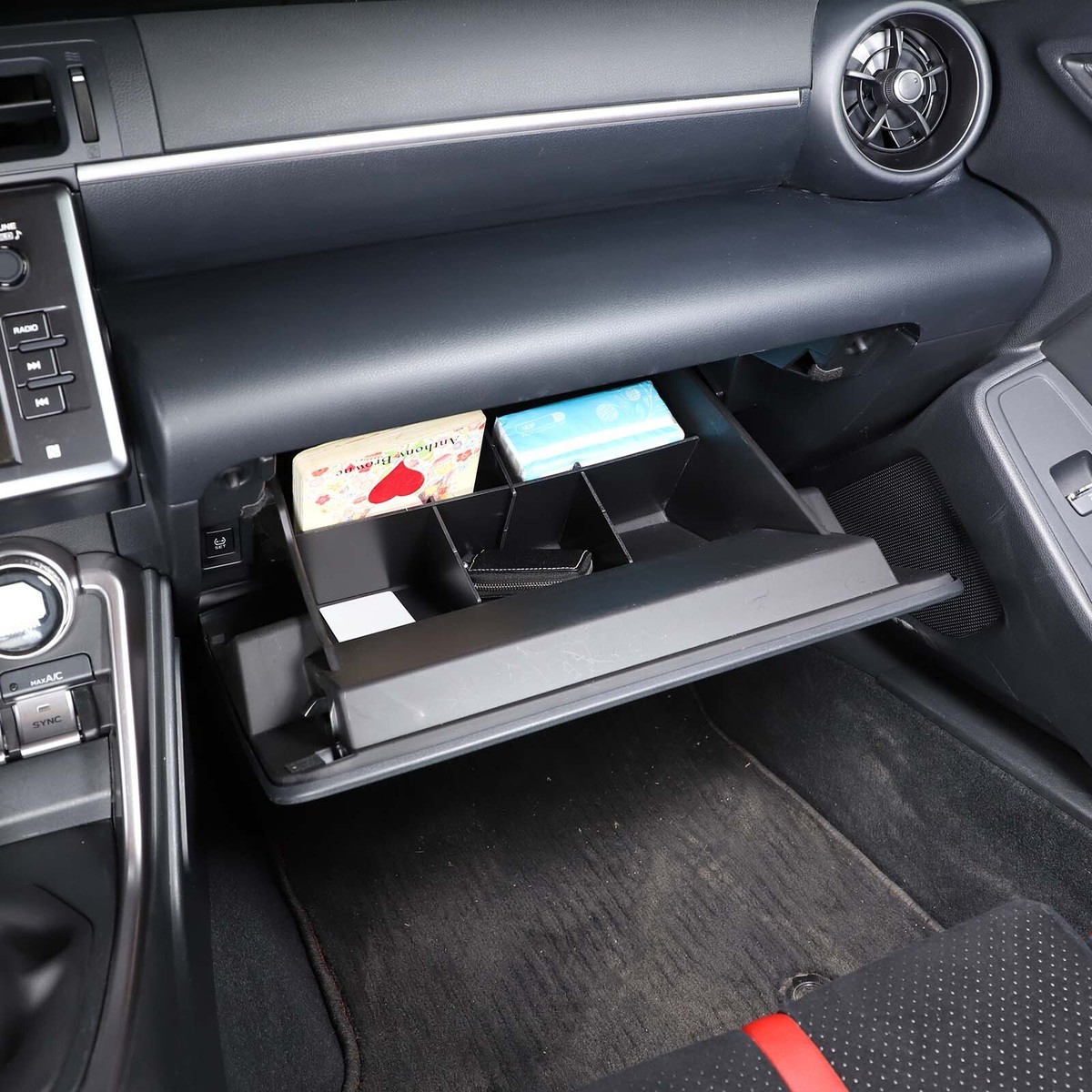 Glove Box Divider Storage Compartment Organizer For GR86 / Subaru