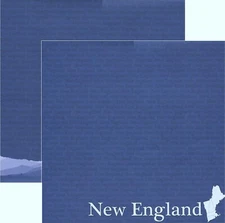 NEW ENGLAND - USA, DS Scrapbook Paper Reminisce PSP046