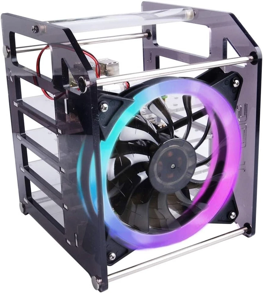 Durable Tower Case for Raspberry Pi Clusters & Jetson Nano with Enhanced Cooling - Image 4 of 4