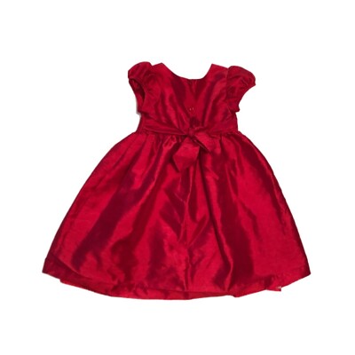 christmas dress size 4t Little Girls Flutter sleeved Christmas dress