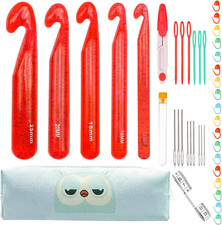 43 Pcs Large Crochet Hooks Set,12Mm 15Mm 18Mm 20Mm 25Mm Large Crochet Hooks for