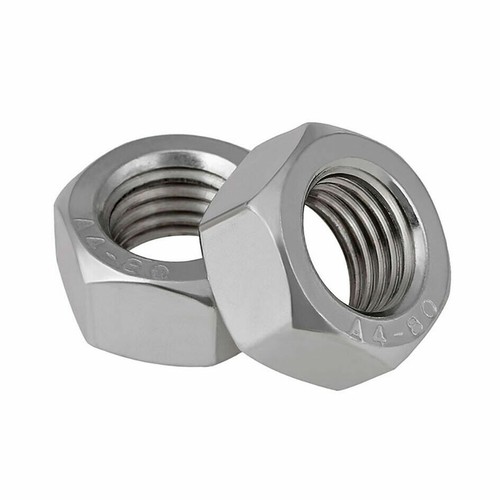 M2-M24 Hexagon Full Nuts Fit Metric Washers/Bolts 316 Stainless Steel (DIN934) - Picture 2 of 4