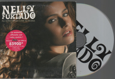 Nelly Furtado All Good Things Cd Single Card Sleeve French Sticker