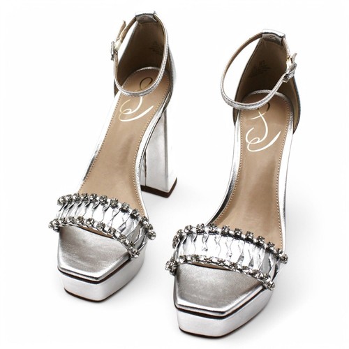 Tacones con correa al tobillo adornados Ninette para mujer (talla 6,5) - Imagen 2 de 7