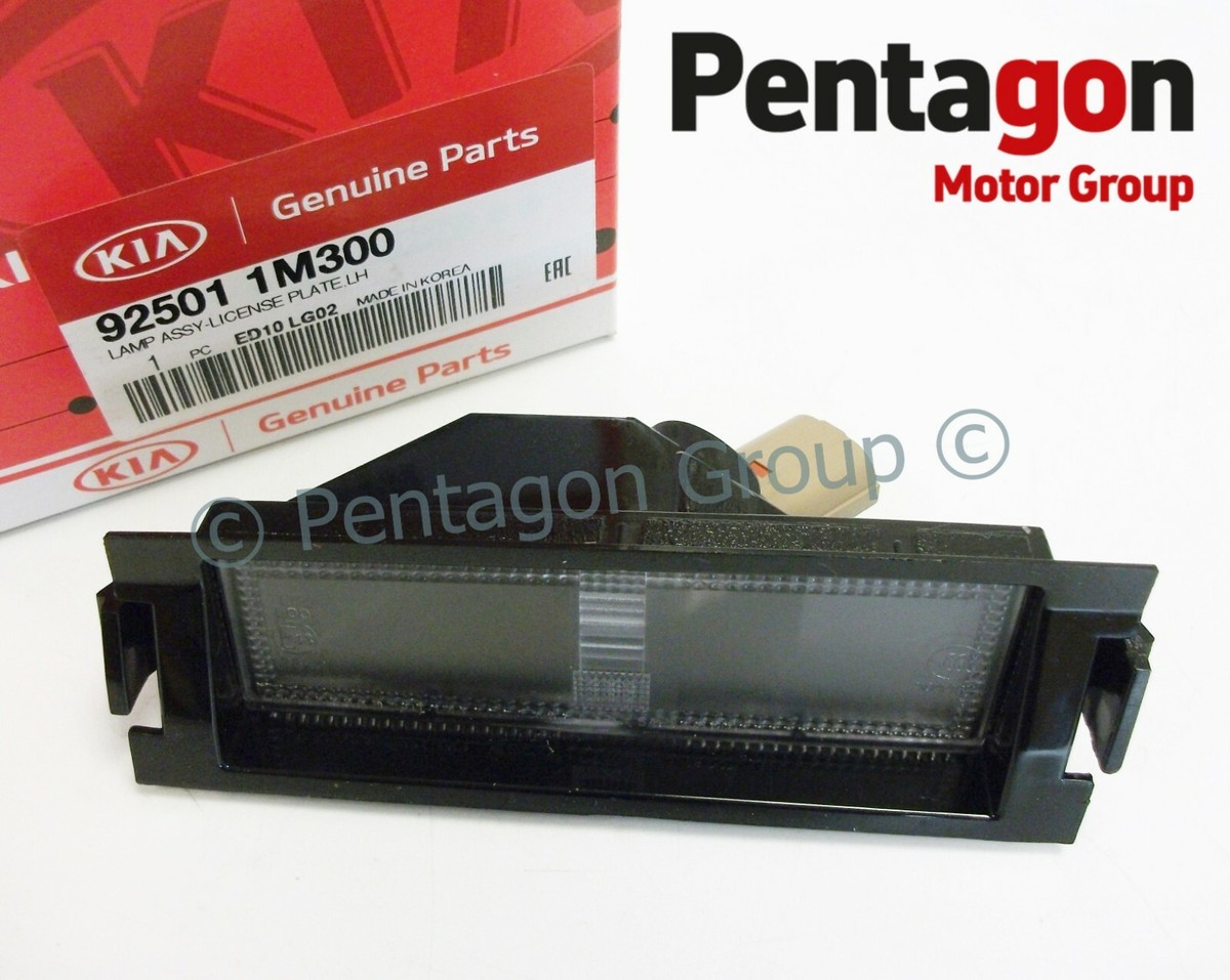 New Genuine Kia Ceed 2012-2018 LH Rear Number Plate Lamp Light