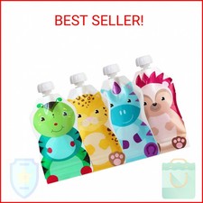 ChooMee Reusable Baby Food Pouches BPA Free Refillable Toddler Squeeze Pouch