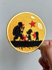 Anime Iron On Patch Dragon Ball Journey Red Black White Yellow Embroidered