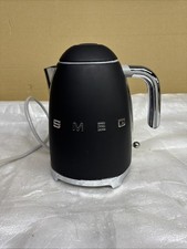Smeg Kettle Matte Black 1.7L Retro Style KLF03BLMUK