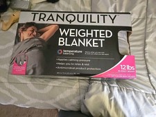 Tranquility weighted blanket  Antimicrobial, 12lbs, 48"  72"