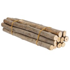 10 Pcs 30cm Wood Log Sticks 0.7-1.1 Inch Natural Wood Craft Sticks Wood Color