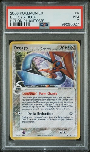 2006 Pokemon Deoxys (Delta Species) 4/110 Holon Phantoms Holo PSA 7