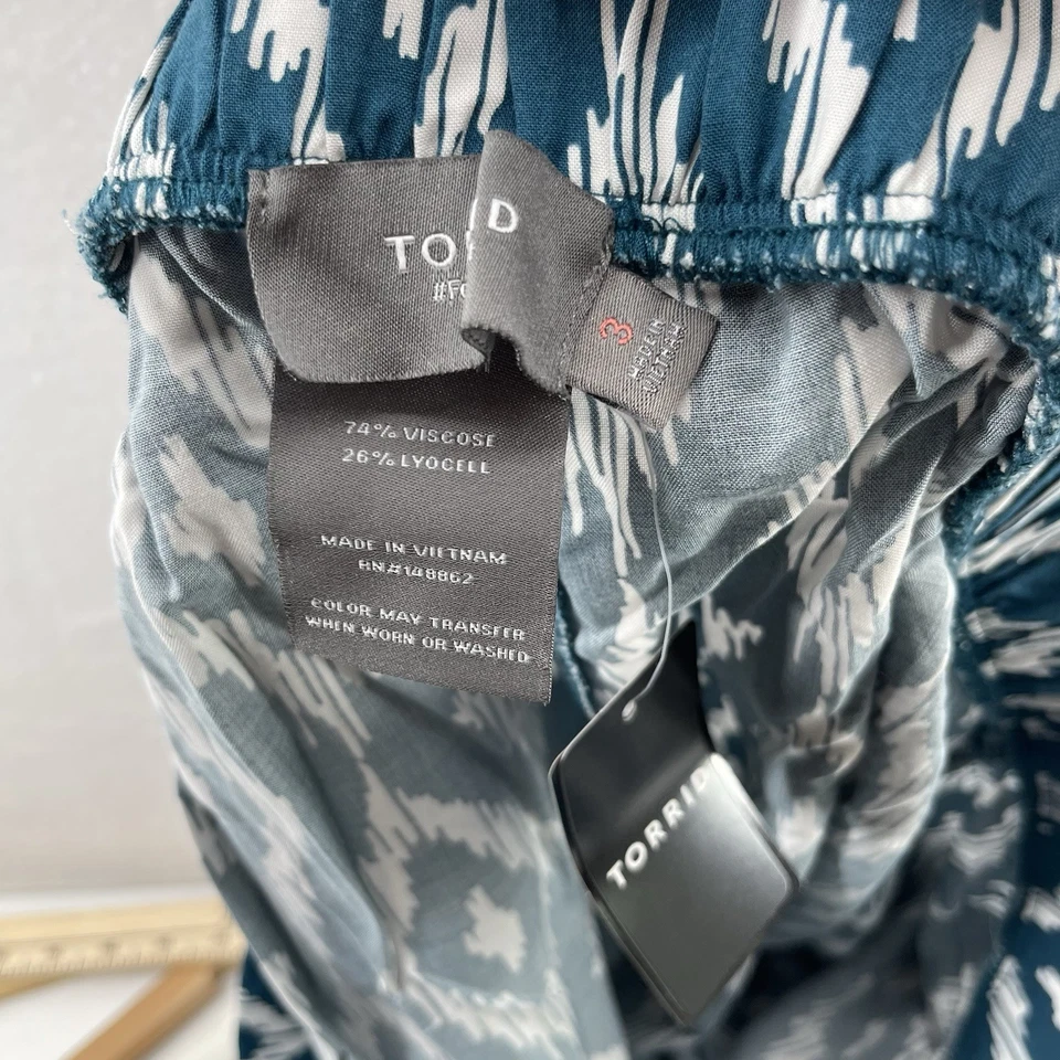 Pantalones Cortos Torrid Para Mujer Talla 3 Pull On Challis Pantalones Cortos Verdes Nuevos con Etiquetas Foto 4 de 4