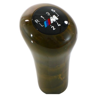 NOS real wood olive individual M-shift knob 5-speed for BMW 3 Series E46 individual package