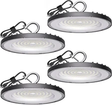 4 Pack LED High Bay Light 200W, 30000lm, 5000K ETL Listed UFO 4 Pack, 