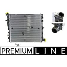 Kühler Motorkühlung MAHLE CR 78 000P für Audi R8