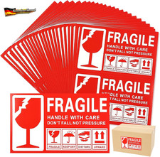 Fragile Aufkleber Set 100 St&uuml;ck Beschriftung Selbstklebend Warnetiketten pakket,