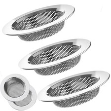 Kitchen Sink Strainer, Stainless Steel Sink Drain Strainer, Dishwasher Safe, ...