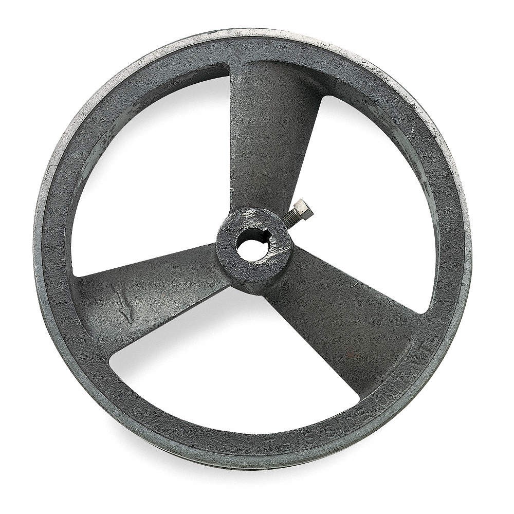 SPEEDAIRE 4B253 Air Compressor Flywheel,Cast Iron,10" OD 4B253