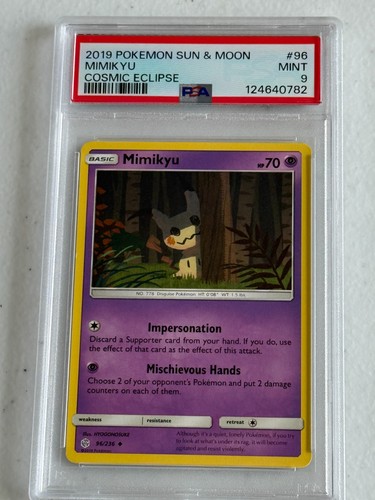 Mimikyu graded PSA 9 for sale on eBay