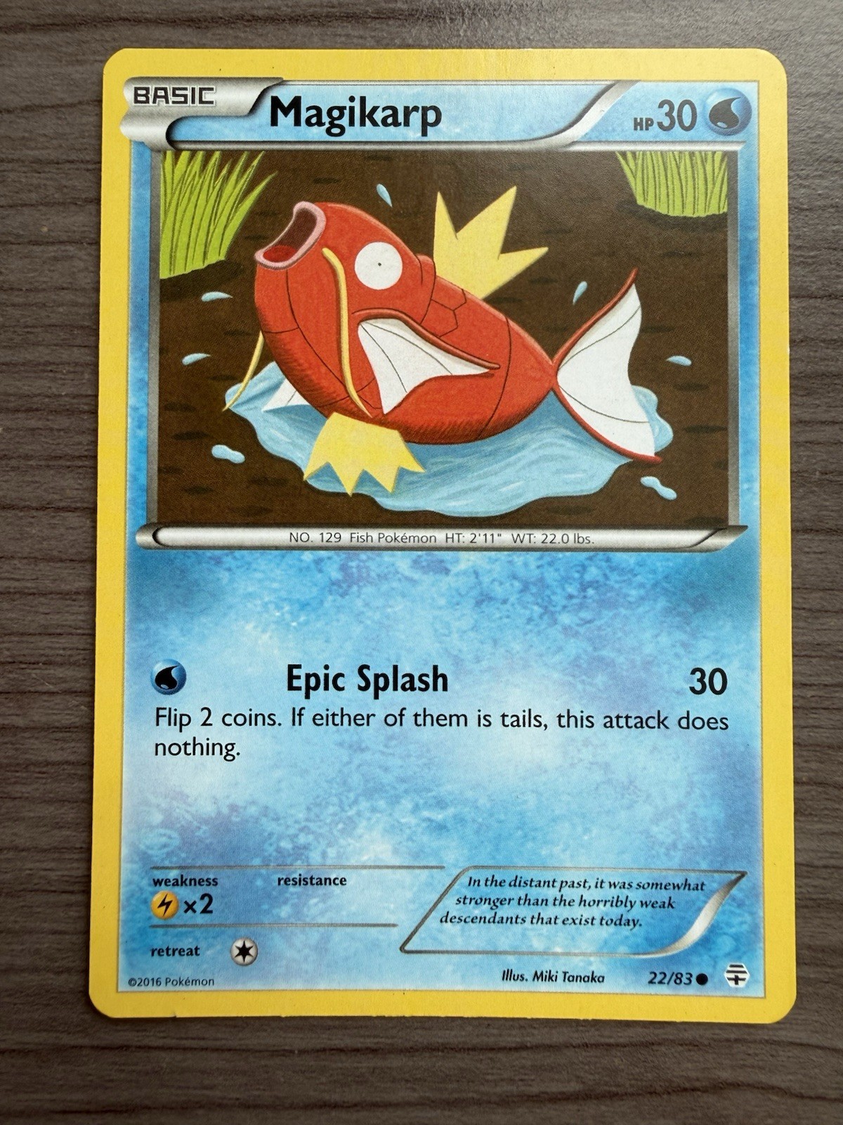 Pokémon TCG Magikarp 22/83 Generations LP