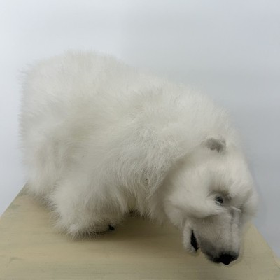 Hansa Walking Polar Bear Cub Realistic Stuffed Plush Animal Soft Toy 2004 Vintag