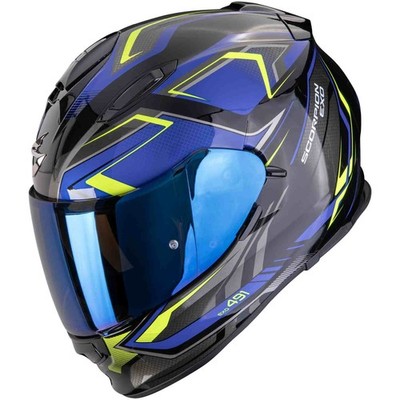 SCORPION Integralhelm EXO-491 Zumo schwarz blau neon gelb 22.06 M 57/58