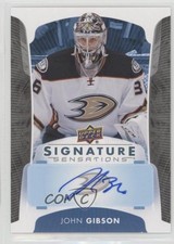 2017-18 Upper Deck Signature Sensations John Gibson #SS-JG Auto 2u9