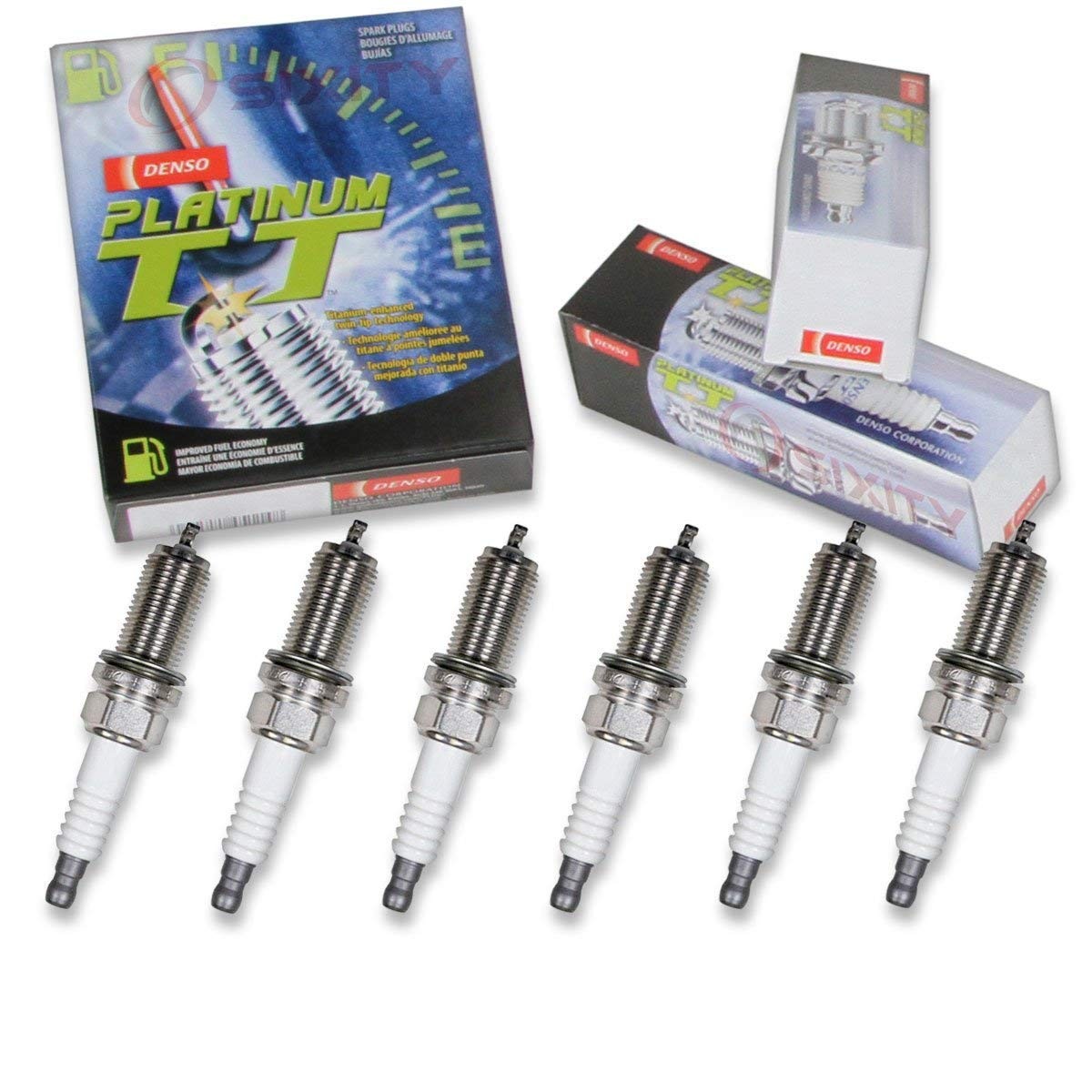 6 PCSNEW -- DENSO #4503 PLATINUM T T Spark Plugs PK16TT 