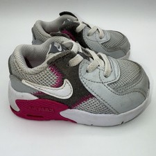 Nike Shoes Girls 4C Air MAX Excee Toddler Gray Pink White