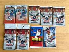 (9) 2026 Bowman , Topps Chrome ,Topps Series 1,Heritage  BLASTER BOX Pack Lot