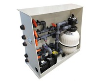 Pool Mini Technikwand Pooltechnik Filter Pumpe Sandfilteranlage f. kleine Becken