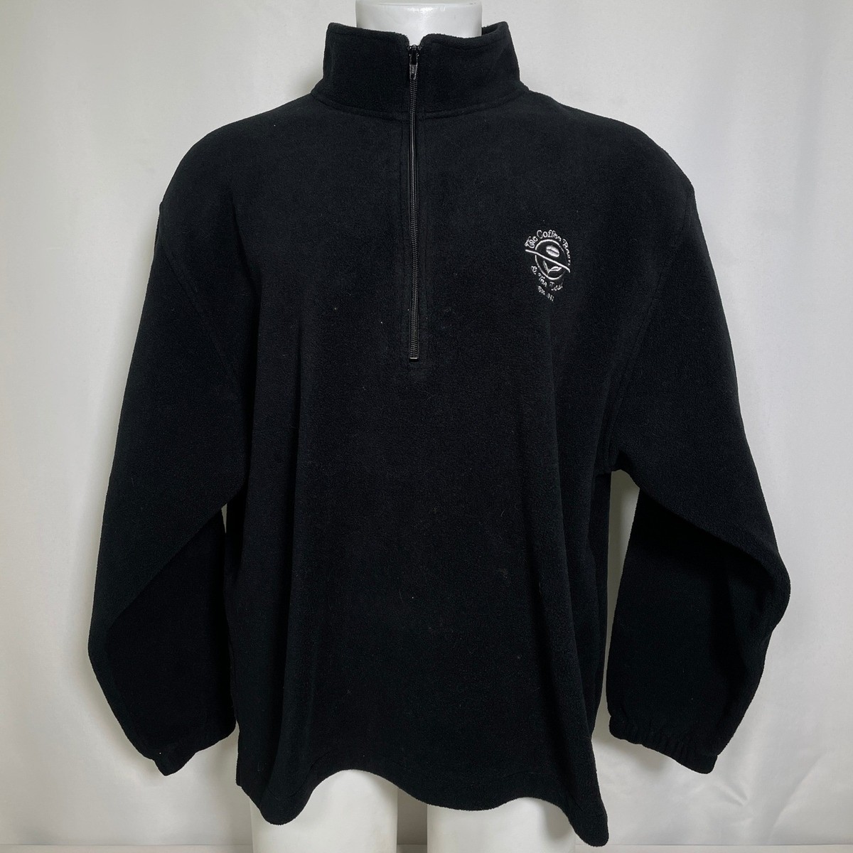 Coffee Bean & Tea Leaf Port Authority Embroidered Fleece 1/4 Zip Jacket Men's XL View 3