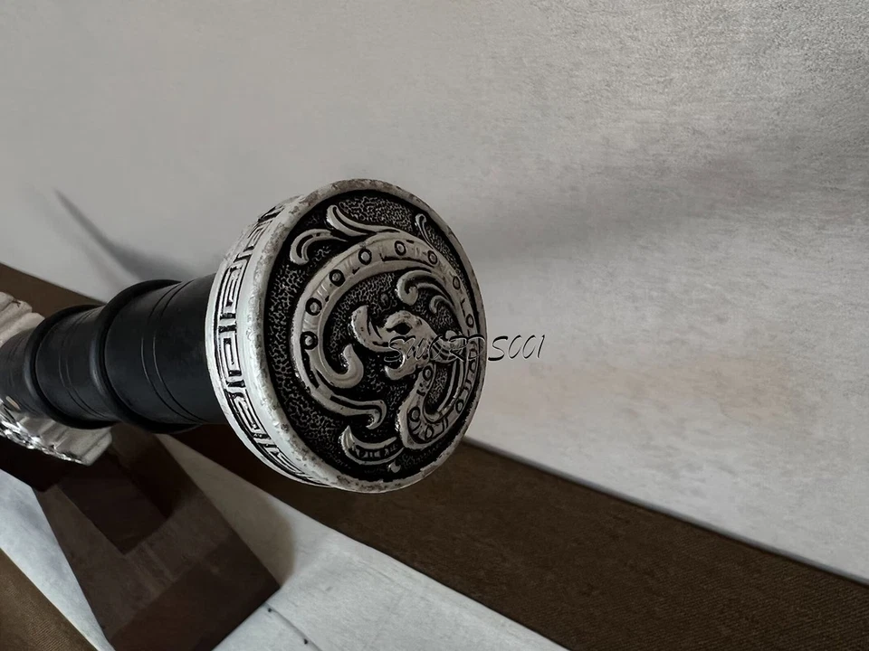 30" Chinese Han Dynasty Jian Kungfu Sword T10 Steel Blade With Nice Pattern - Image 3 of 4