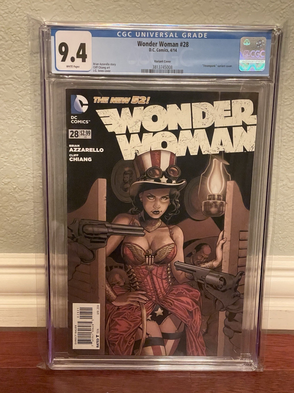 Wonder Woman #28 - 1:25 Steampunk Variant - 2014 - CGC 9.4