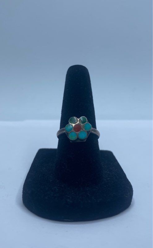 Sterling Silver Assorted Ring/Earring Jewelry Bun… - image 2