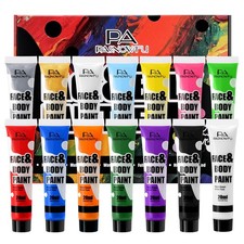 14 Colors Face Body Painting Kit, Full Coverage Water Based Face Paint Set fo...