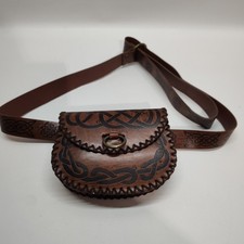 Viking Embossed Leather Waist Bag