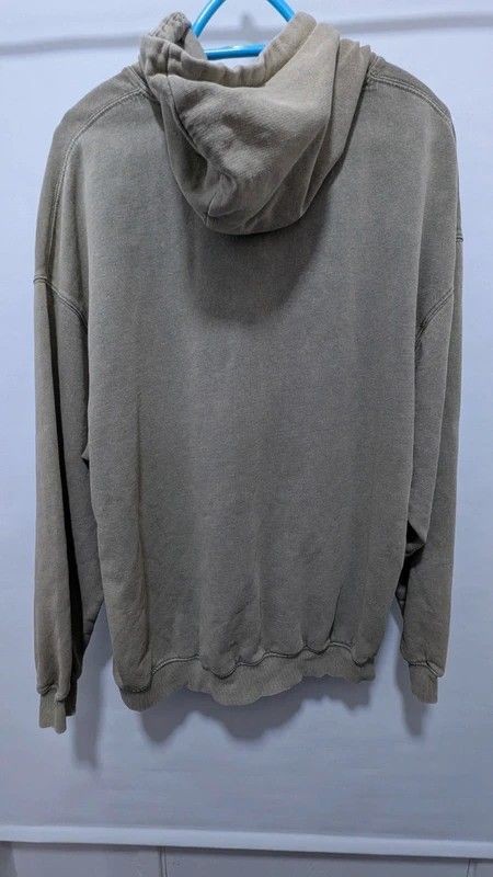 Reclaimed Vintage Khaki Green Medium Hoodie Cotton image 4