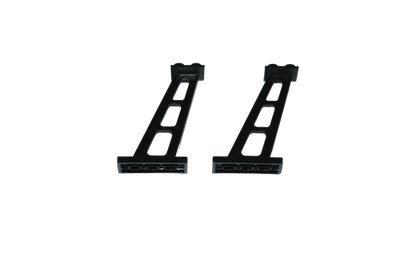 2 Lego  Eisenbahn 9V TRAIN Monorail Stützen Pfeiler SCHWARZ SEITLICH STANCHION Z