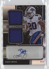 2020 Panini Obsidian Rookie Jersey Ink /150 Zack Moss #RJI-31 Auto g5i