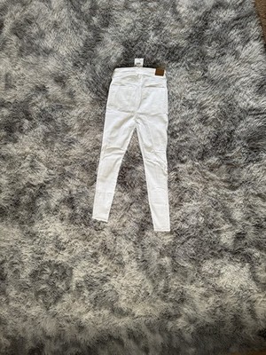 American Eagle Women's High-Rise Mom Jeans Blue/White Denim