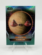 2024 Topps Chrome Hyperspace Star Wars Cloud Car Aqua Refractor 145/199 #7