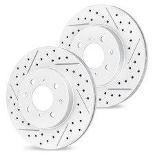 R1 Concepts Front Brake Rotors For 2008-2011 Ford Focus| Drilled Slotted Disc...