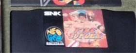 SNK Neo Geo AES ROM Cartridge Fire Suplex With Box & Manual Tested Used Japan