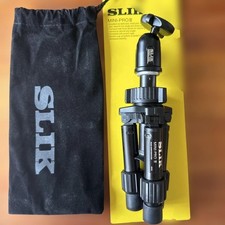 SLIK Pro Mini III Compact Tripod with Free Head for Stable Low-Angle Shooting