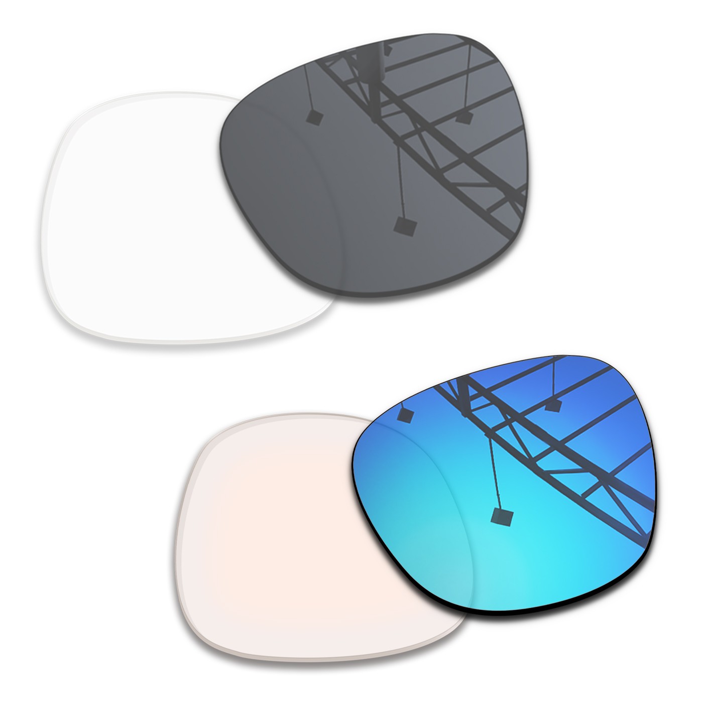 Photochromic Clear to Grey + Photochromic Clear to Blue