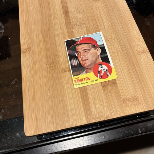 1963 Topps # 132 Jack Hamilton Ex - Picture 3 of 4