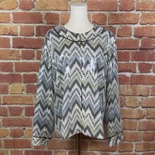 CHICO'S Sequin Snakeskin Jacket Sz 3 XL 16/18 Shimmer Sparkle Party Blazer