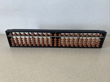Japanese Vintage Abacus Soroban with 1/4 Beads 23 Rows Rare From Japan